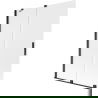 Mexen Velar 2-panel Sliding Shower Screen 130 x 150 cm, Frosted, Black - 896-130-000-31-70