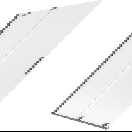 Mexen Velar 2-panel sliding bathtub screen 130 x 150 cm, frost, gun metal - 896-130-000-31-95