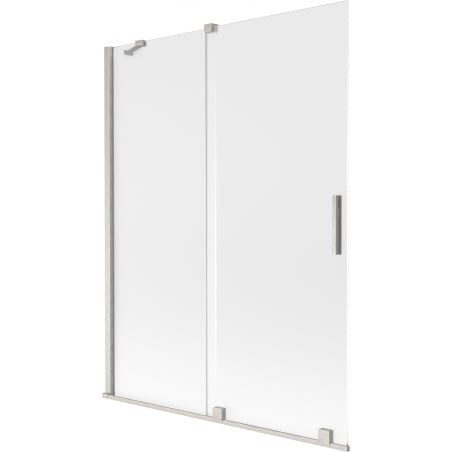 Mexen Velar 2-wing sliding shower screen 130 x 150 cm, frost, brushed nickel - 896-130-000-31-97