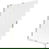 Mexen Velar 2-panel sliding bath screen 130 x 150 cm, frost, brushed nickel - 896-130-000-31-97