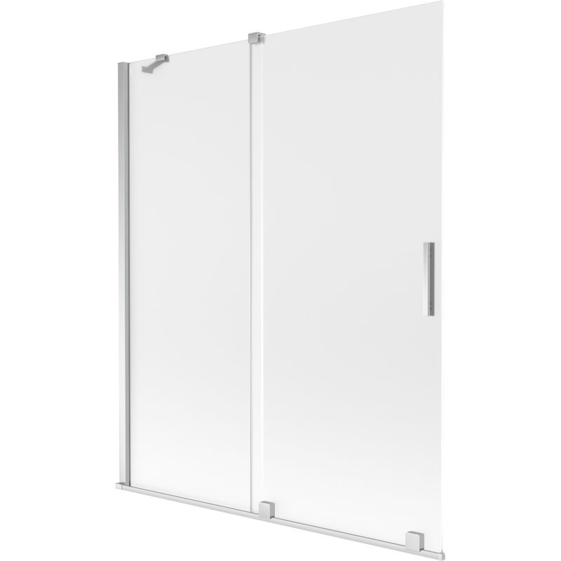 Mexen Velar 2-wing retractable bath screen 140 x 150 cm, frost, chrome - 896-140-000-31-01