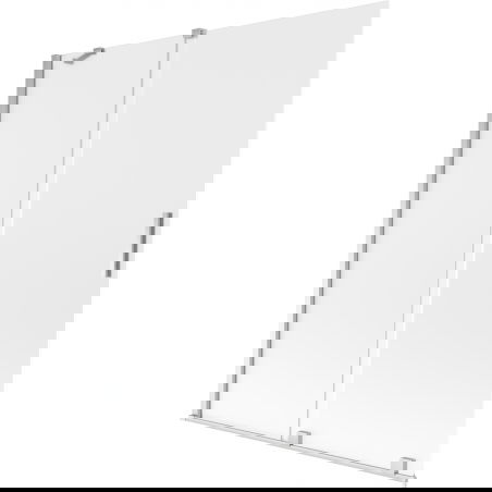 Mexen Velar 2-wing retractable bath screen 140 x 150 cm, frost, chrome - 896-140-000-31-01