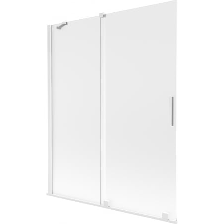 Mexen Velar 2-wing sliding bathtub screen 140 x 150 cm, frost, white - 896-140-000-31-20