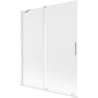 Mexen Velar 2-wing sliding bathtub screen 140 x 150 cm, frost, white - 896-140-000-31-20