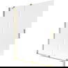 Mexen Velar 2-Wing Sliding Bathtub Screen 140 x 150 cm, Frosted, Gold - 896-140-000-31-50