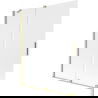 Mexen Velar 2-panel sliding bath screen 140 x 150 cm, frost, brushed gold - 896-140-000-31-55