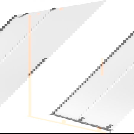 Mexen Velar 2-panel sliding bath screen 140 x 150 cm, frost, rose gold - 896-140-000-31-60