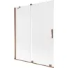 Mexen Velar 2-panel sliding bath screen 140 x 150 cm, frost, rose gold - 896-140-000-31-60