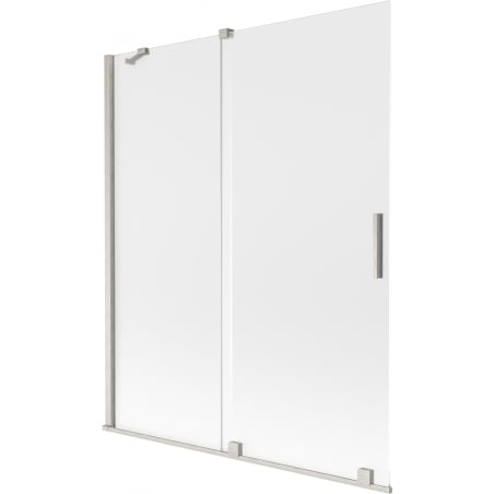 Mexen Velar 2-wing sliding bath screen 140 x 150 cm, frost, brushed nickel - 896-140-000-31-97