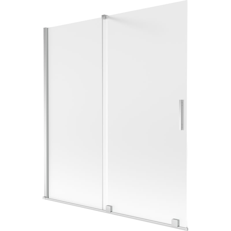 Mexen Velar 2-wing sliding bathtub screen 150 x 150 cm, frost, chrome - 896-150-000-31-01