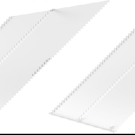 Mexen Velar 2-wing Sliding Bathtub Screen 150 x 150 cm, Frosted, White - 896-150-000-31-20