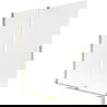 Mexen Velar two-wing sliding bath screen 150 x 150 cm, frost, gold - 896-150-000-31-50