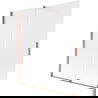 Mexen Velar 2-panel sliding bath screen 150 x 150 cm, frost, rose gold - 896-150-000-31-60