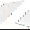 Mexen Velar sliding bathtub screen, 2-panel, 150 x 150 cm, frost, brushed copper - 896-150-000-31-65