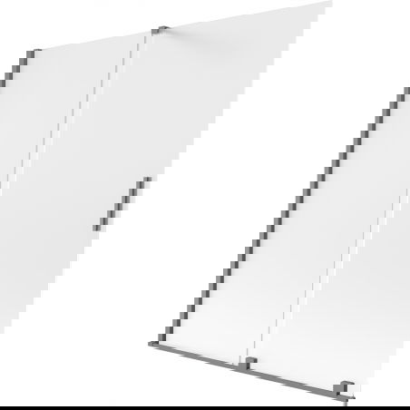 Mexen Velar 2-panel sliding bathtub screen 150 x 150 cm, frost, gun metal - 896-150-000-31-95