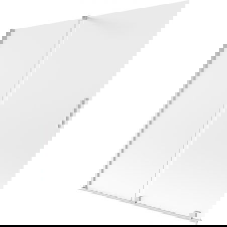 Mexen Velar 2-panel sliding bath screen 160 x 150 cm, frosted, chrome - 896-160-000-31-01