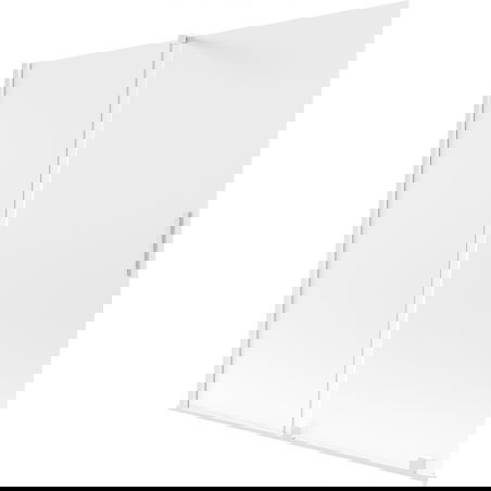 Mexen Velar 2-panel sliding bathtub screen 160 x 150 cm, frosted, white - 896-160-000-31-20