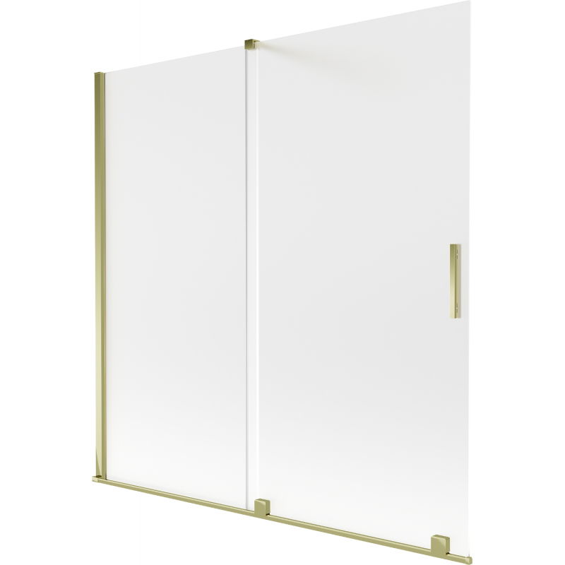 Mexen Velar 2-panel sliding bathtub screen 160 x 150 cm, frost, gold - 896-160-000-31-50