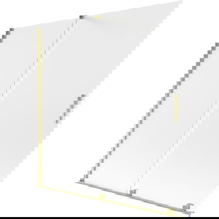 Mexen Velar 2-panel sliding bathtub screen 160 x 150 cm, frost, gold - 896-160-000-31-50