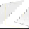 Mexen Velar 2-panel sliding bathtub screen 160 x 150 cm, frosted, brushed gold - 896-160-000-31-55