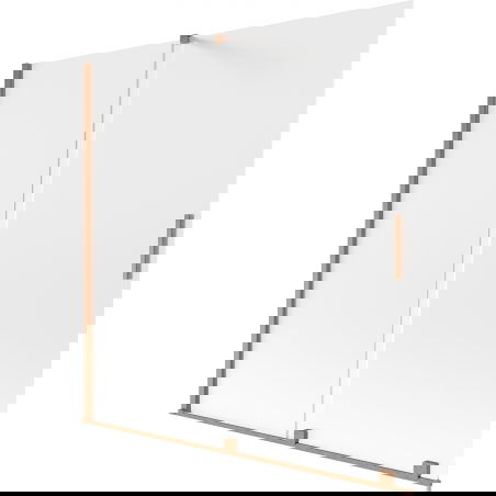 Mexen Velar 2-wing sliding shower screen 160 x 150 cm, frost, brushed copper - 896-160-000-31-65