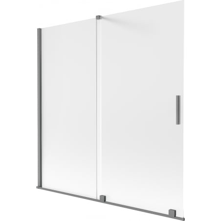 Mexen Velar 2-panel sliding shower screen 160 x 150 cm, frosted, gun metal - 896-160-000-31-95