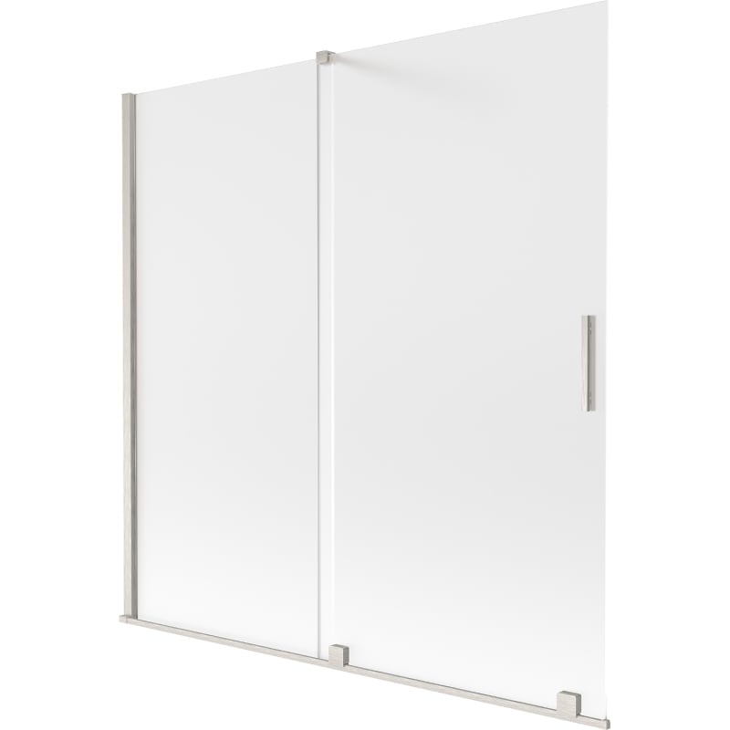 Mexen Velar 2-panel sliding shower screen 160 x 150 cm, frost, brushed nickel - 896-160-000-31-97