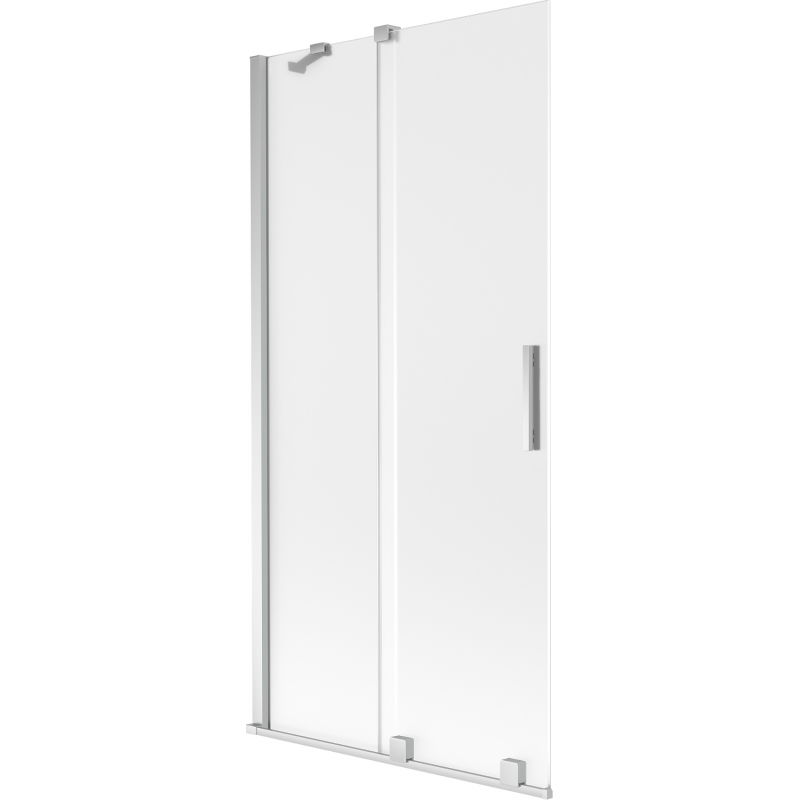 Mexen Velar sliding bathtub screen 2-leaf 95 x 150 cm, frost, chrome - 896-095-000-31-01