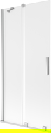 Mexen Velar sliding bathtub screen 2-leaf 95 x 150 cm, frost, chrome - 896-095-000-31-01
