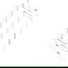 Mexen Velar sliding bathtub screen 2-leaf 95 x 150 cm, frost, chrome - 896-095-000-31-01