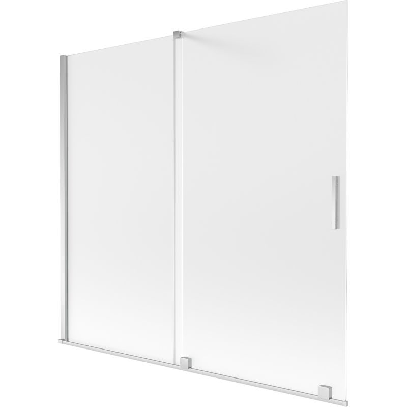 Mexen Velar 2-wing sliding bath screen 170 x 150 cm, frost, chrome - 896-170-000-31-01