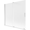 Mexen Velar 2-panel sliding bath screen 170 x 150 cm, frost, chrome - 896-170-000-31-01