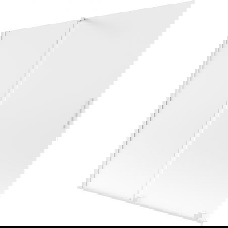 Mexen Velar 2-wing sliding bath screen 170 x 150 cm, frosted, white - 896-170-000-31-20