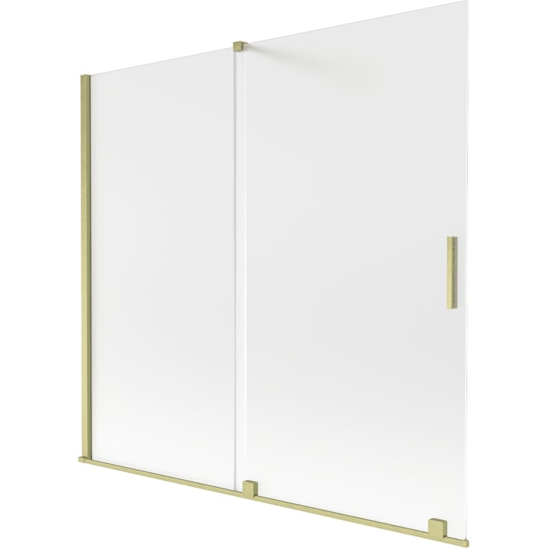 Mexen Velar 2-panel sliding shower screen 170 x 150 cm, frost, brushed gold - 896-170-000-31-55