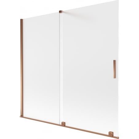 Mexen Velar 2-panel Sliding Bathtub Screen 170 x 150 cm, Frosted, Rose Gold - 896-170-000-31-60