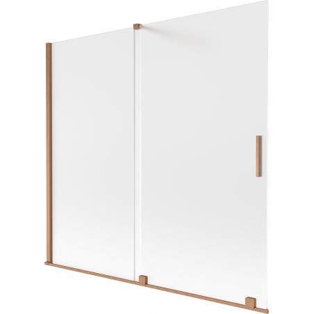 Mexen Velar 2-panel sliding bathtub screen 170 x 150 cm, frost, brushed copper - 896-170-000-31-65
