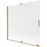 Mexen Velar 2-panel sliding bathtub screen 170 x 150 cm, frost, brushed copper - 896-170-000-31-65