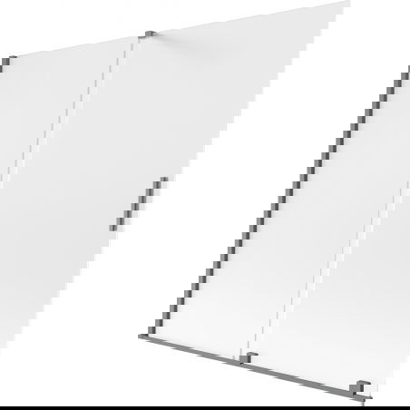 Mexen Velar 2-panel sliding bathtub screen 170 x 150 cm, frost, gun metal - 896-170-000-31-95