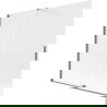 Mexen Velar 2-panel sliding bathtub screen 170 x 150 cm, frost, gun metal - 896-170-000-31-95