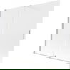 Mexen Velar Sliding Bathtub Screen 2-Panel 170 x 150 cm, Frosted, Brushed Nickel - 896-170-000-31-97