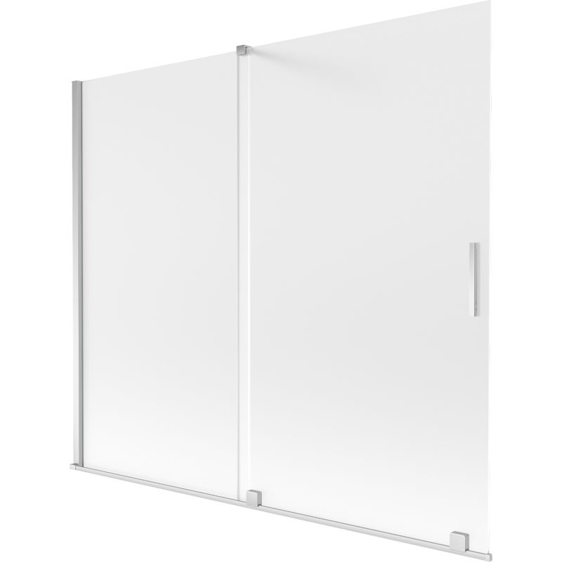 Mexen Velar 2-panel sliding bath screen 180 x 150 cm, frost, chrome - 896-180-000-31-01