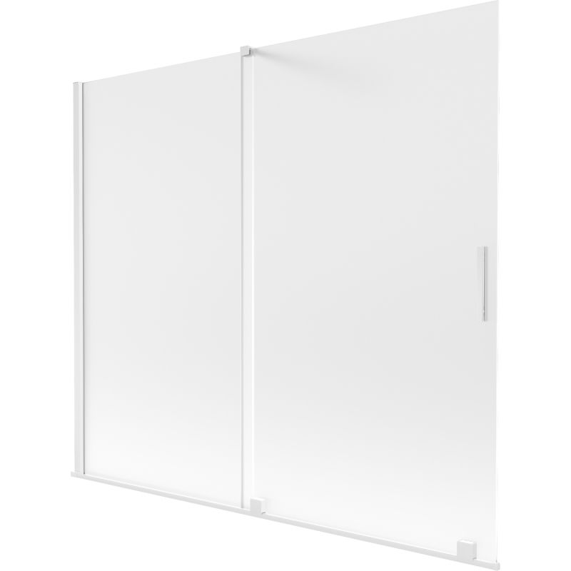 Mexen Velar 2-wing sliding bath screen 180 x 150 cm, frost, white - 896-180-000-31-20