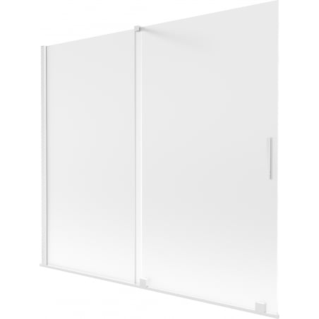 Mexen Velar 2-wing sliding bath screen 180 x 150 cm, frosted, white - 896-180-000-31-20