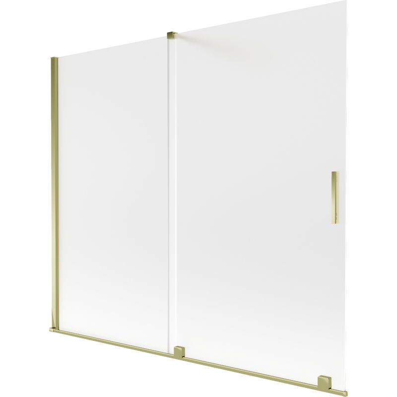 Mexen Velar 2-wing sliding bathtub screen 180 x 150 cm, frost, gold - 896-180-000-31-50