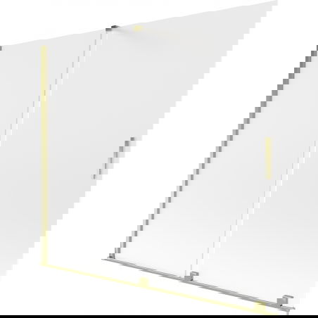 Mexen Velar 2-wing sliding bathtub screen 180 x 150 cm, frost, gold - 896-180-000-31-50