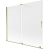 Mexen Velar 2-Panel Sliding Bath Screen 180 x 150 cm, Frosted, Gold - 896-180-000-31-50