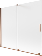 Mexen Velar 2-wing sliding shower screen 180 x 150 cm, frosted, rose gold - 896-180-000-31-60