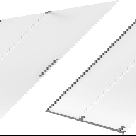 Mexen Velar 2-panel sliding bathtub screen 180 x 150 cm, frost, gun metal - 896-180-000-31-95