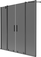 Mexen Velar Duo 2-panel sliding shower screen 150 x 150 cm, graphite, gun metal - 896-150-000-42-95