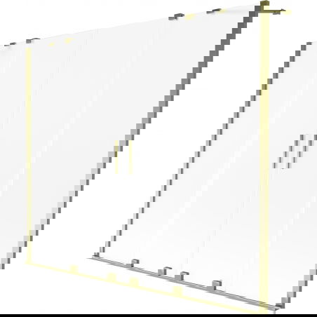 Mexen Velar Duo 2-wing sliding bath screen 180 x 150 cm, frost, gold - 896-180-000-32-50